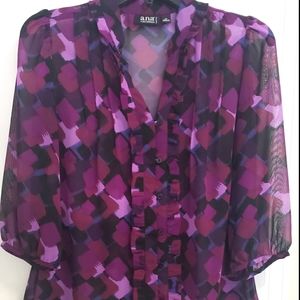 A.N.A. Sheer Blouse